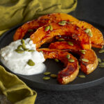 Oven-Roasted Butternut Squash with Vegan Coconut-Lime Sour Cream