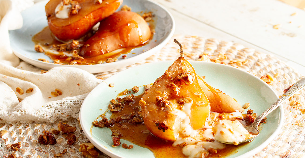 Chai Poached Pears